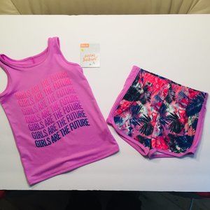 Girls Short Set Size 24M Lavender Tank with Print Short Brand New Free Shipping